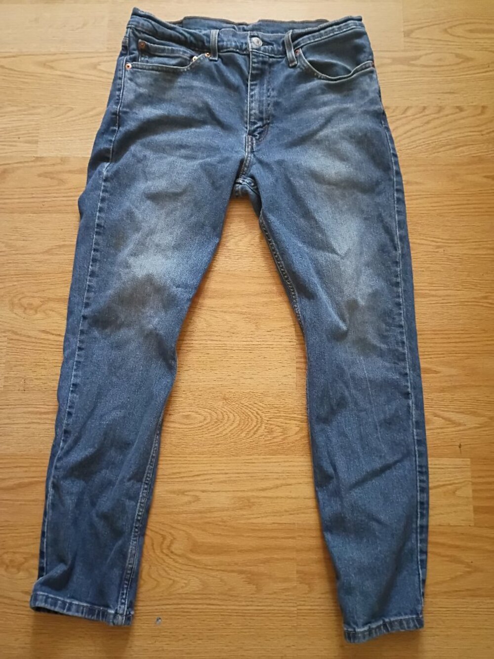 Levis 511 Slim Jeans Mens W34xL30 Classic Blue Stretch Denim Low Rise